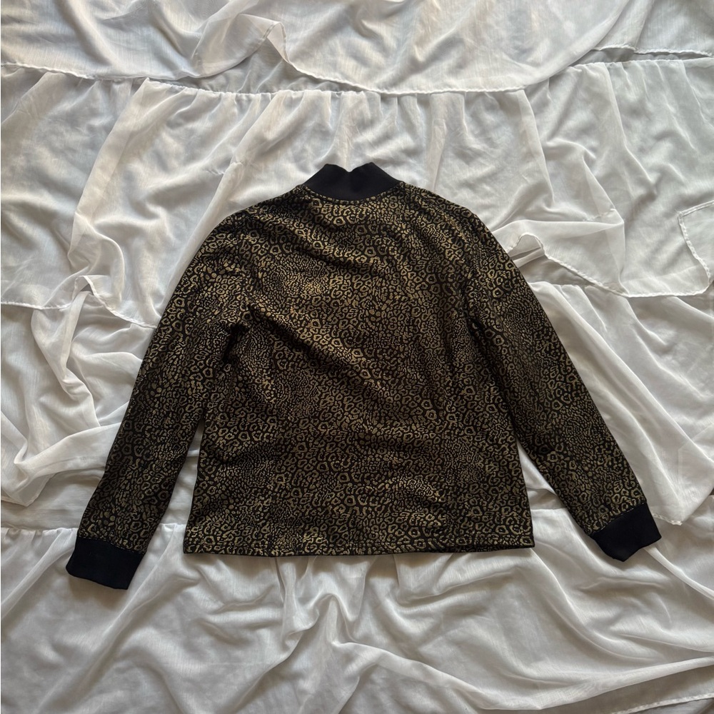 Ruby Rd. Leopard Print Bomber Jacket - Picture 7 of 7
